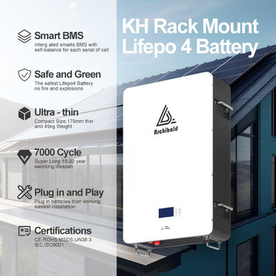 Hybridnetz Powerwall Lifepo4 Home Batterie 48V 200ah 10Kwh 51.2v 300ah Lithium-Ionen-Batterien mit WIFI