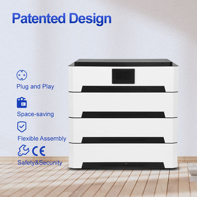 Growatt 51.2v 10kwh 20kwh 30kwh 50kwh Lifepo4 Lithium-Ionen-Heim-Solarsystem Stapelbar