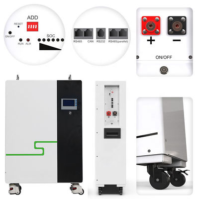 51.2V Wandmontierte Energiespeicher Lithiumbatterie 48V 340Ah Lipo4 60kW