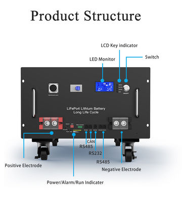 280Ah 51.2V LiFePO4 Solar Lithium Batterie für Heim Solarenergiesystem 15kwh OEM