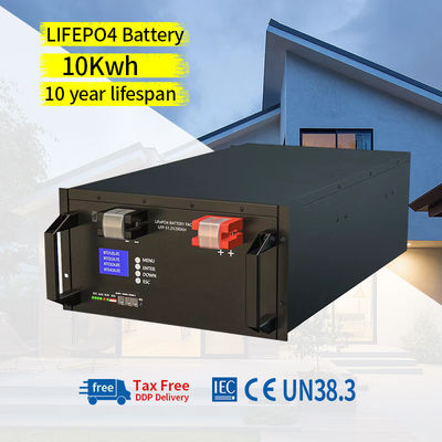Lebensdauer 6000 Mal 51.2V 300ah 100Ah Lifepo4 Lithium-Ionen-Batterien für Solarenergie