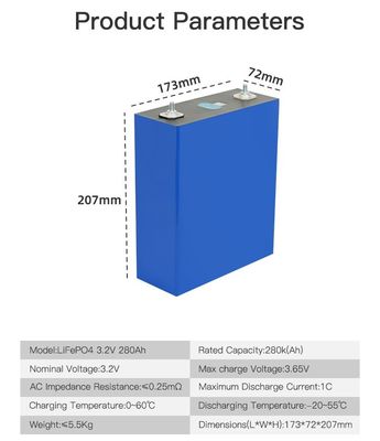 12V 24V 48V Solarenergie Speichersystem mit OEM 3.2V 280Ah 304Ah 340Ah Li-Ionen-Batterie
