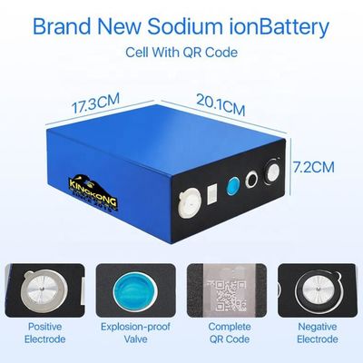 Na-Sodium-Ionen-Batteriezelle 3.1v 220ah für Elektrofahrräder bei Betriebstemperatur von -10 °C