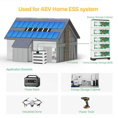 16S 48V Smart BMS für die Speicherung im Solarsystem 100A 200A LiFePO4-Batterie-Managementsystem