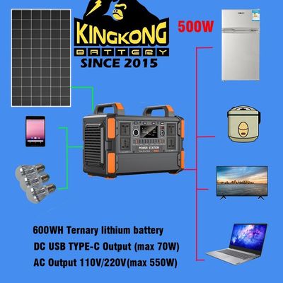 500W/1KW Lithiumbatterien Portable Solarenergie-System-Generator für Haus-TV und Lichter