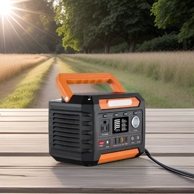 1x Wechselstrom mit reiner Sinuswellenleistung Solarstromversorgung mit Taschenlampe und Lithium-Ionen-Batterie