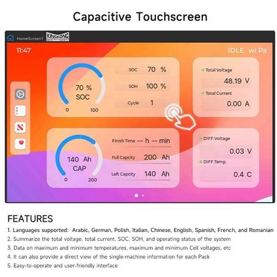 Benutzerdefinierte Solar-LFP-Batterie 48V Volt 100Ah 200Ah 300Ah Lifepo4 10Kwh 15Kwh 5Kw Batterien Lithiumbatterien auf Rädern