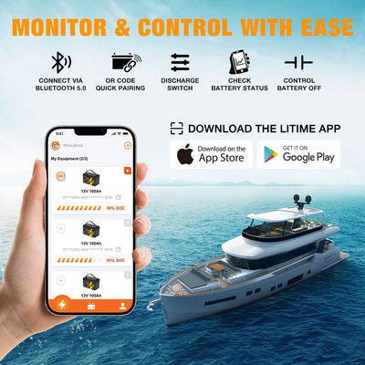 Personalisiertes elektrisches Boot Lifepo4 Batteriepaket 12V 24V 36V 48V 60V Volt Lithium-Ionen-Batteriepaket für Boot RV Camper Auto