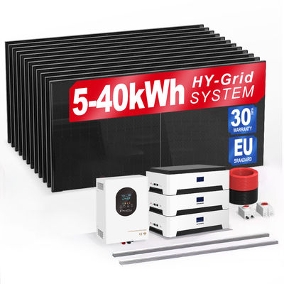 6Kw 10Kw 20Kw 30Kwh Off-Grid-Solar-Solarbatterie Energiespeicher-Stromsysteme für Haus-Ac-Solarheizung Lichter Fernseher Batteriepaket