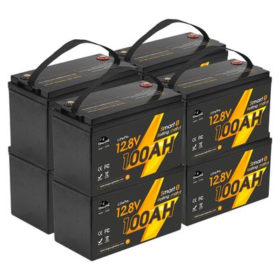12V 12,8V 24V 48V Volt 100Ah 120Ah 200Ah 300Ah 400Ah Wiederaufladbares Lifepo4 Tiefenzyklus Li-Lithium-Ionen-Batteriepaket versiegelt