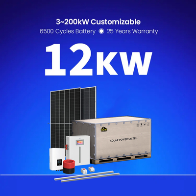 On-Grid Off-Grid Hybrid 5kw/10kw Solarstromanlage Haus Solarmodul-Kit Monokristalline Silizium-Polykristalline Silizium-Module