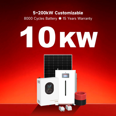 Komplettpaket Haus Speicher Nutzung 10 kWh 30 kWh Batteriepack Stromausfall Off-Grid Hybrid für Zuhause Paneele Dachmontage Solarenergiesystem