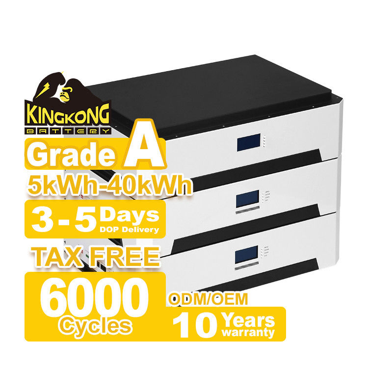 Growatt 51.2v 10kwh 20kwh 30kwh 50kwh Lifepo4 Lithium-Ionen-Heim-Solarsystem Stapelbar