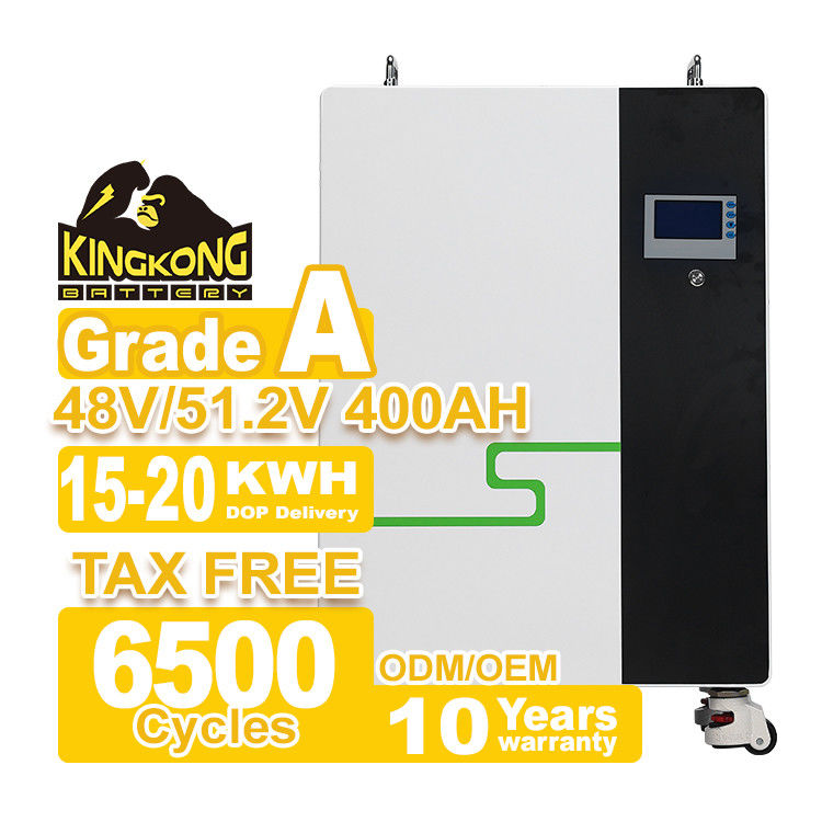 48V 51.2V LiFePO4 Batterie 200Ah 300Ah 400Ah 15kWh 20kWh zur Speicherung von Solarenergie
