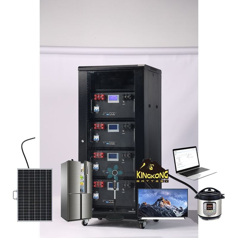 Rack montiert 51.2V 120Ah 6Kwh 48V LiFePO4 Solarumrichter Energiespeicher Batteriesystem