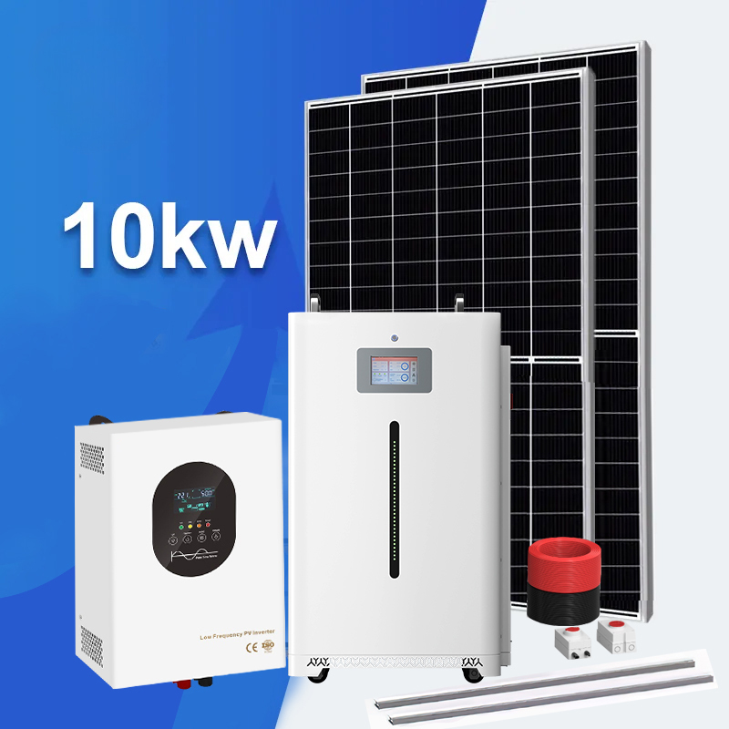 Effiziente Umwandlung von 51,2 Volt Lithium-Batterie 10KW Off-Grid Solarenergie-Speicher-System-Kit für Heim Solarenergie-System