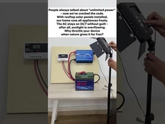 Nach der Installation von Solar Power Backup für Haus, unser Haus kann alle Geräte kostenlos laufen