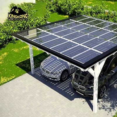 Modernes Photovoltaik-Solar-Carport-Montagesystem natürliche und standardmäßige Materialoptionen