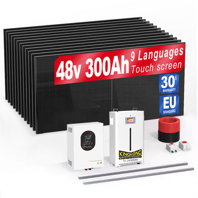 10 12 15Kw Solarbatterien Elektrizitätsversorgung für Haushalte Energiespeichersystem mit Lifepo4 Batteriepack Speicherhersteller