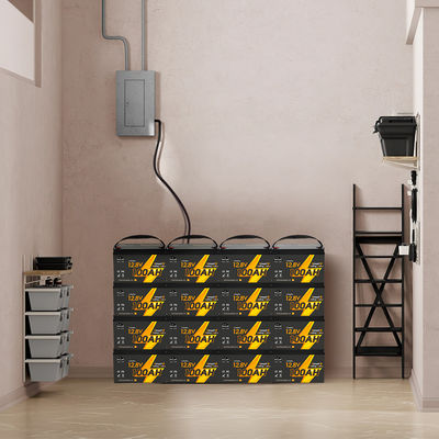12V 12,8V 24V 48V Volt 100Ah 120Ah 200Ah 300Ah 400Ah Wiederaufladbares Lifepo4 Tiefenzyklus Li-Lithium-Ionen-Batteriepaket versiegelt